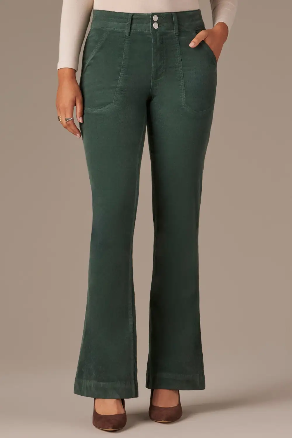 High Rise Utility Bootcut Pants