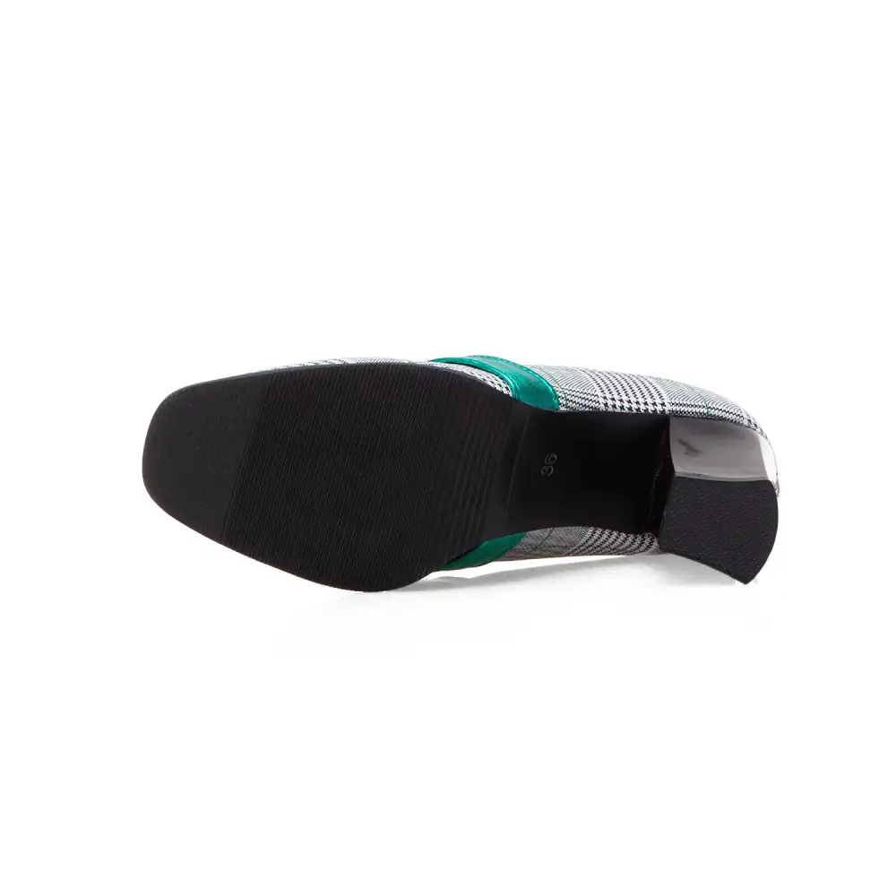 Square Toe Chunky Heel Office Ready Everyday Pumps