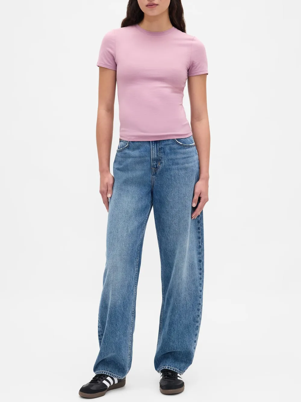 Round Neck Short Sleeved T-Shirt