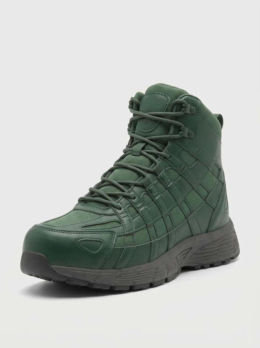 Men's Grid-Panel Tactical Work Boots