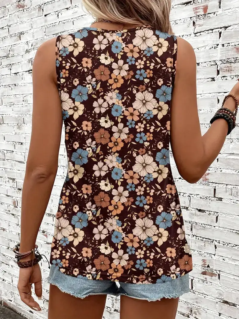 Floral Sleeveless Top