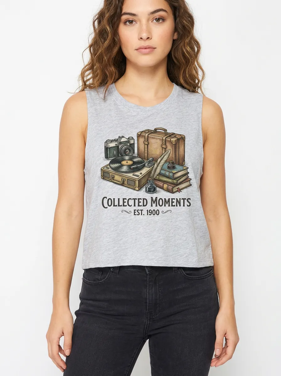 Women's Vintage Traveler Collected Moments Printed Tank Top
