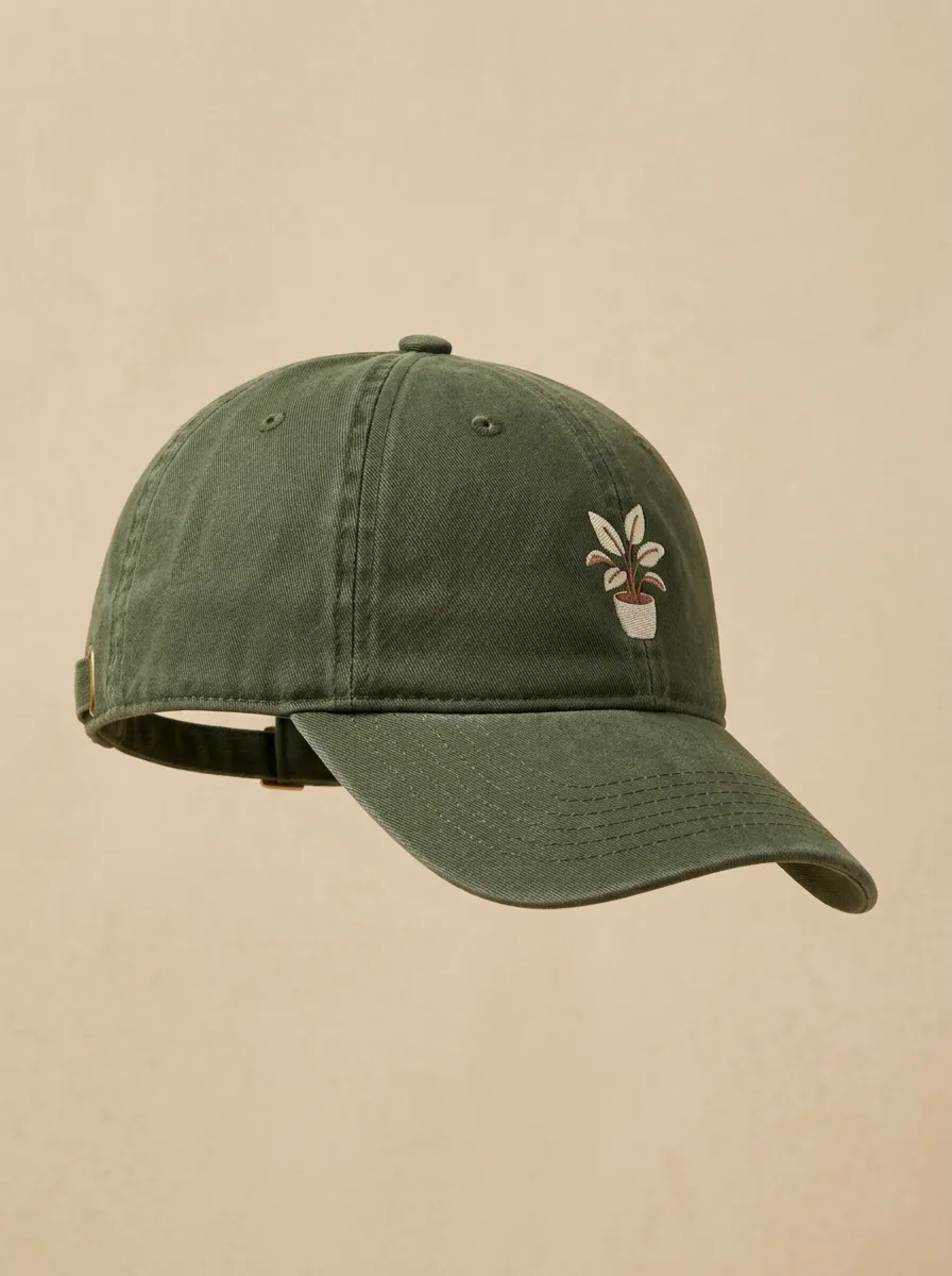 Modern Plant-Lover Embroidered Unisex Baseball Cap