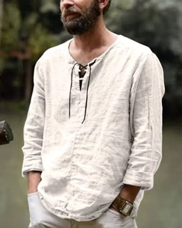 Long Sleeve Cotton Men's Shirt