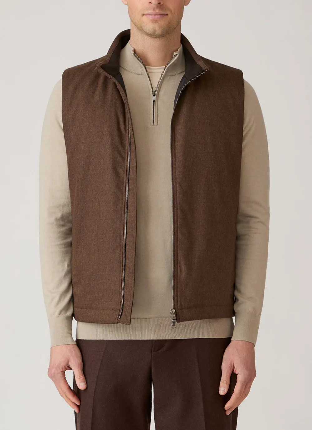 Soft Flannel Layering Gilet