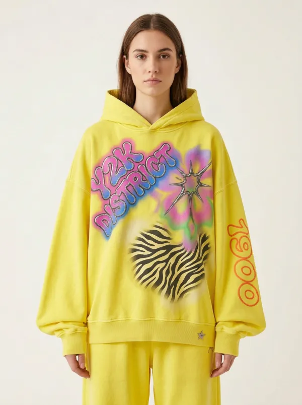Unisex Streetwear Zebra Floral Airbrush Hoodie