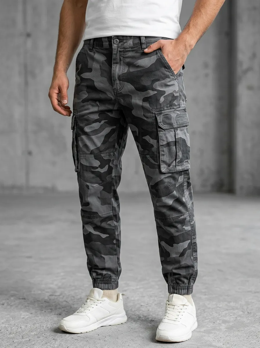 Outdoor-Ready Camouflage Urban Camouflage Cargo Pants