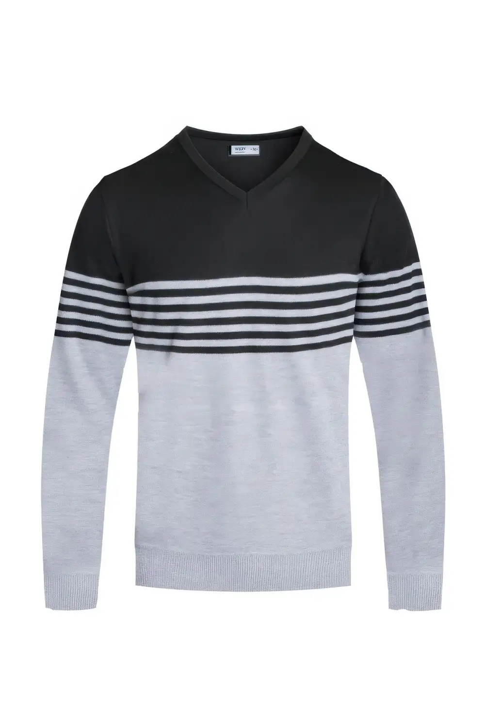 Knit V Neck Pullover Sweater