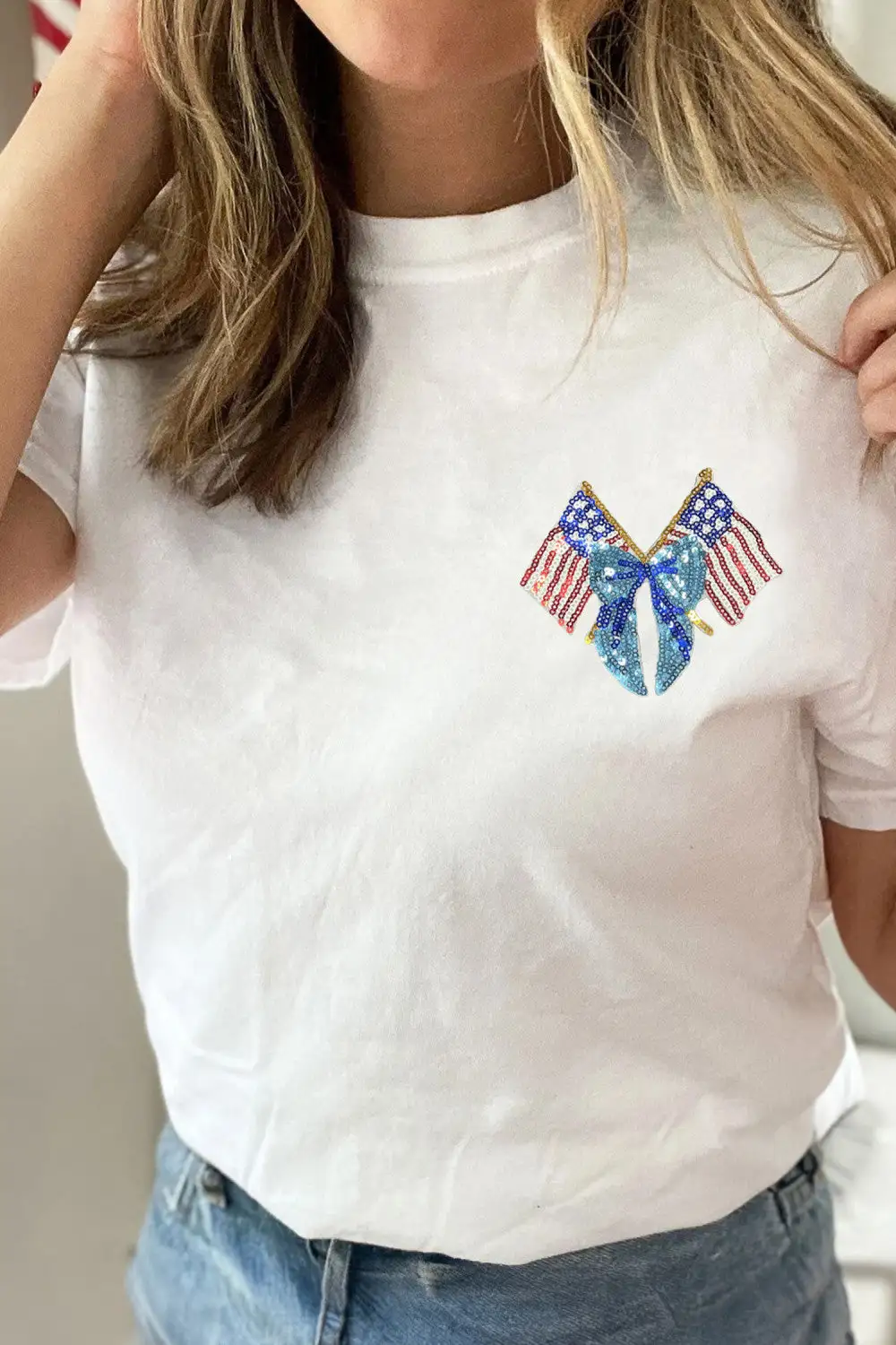 Sequin Graphic T Shirt