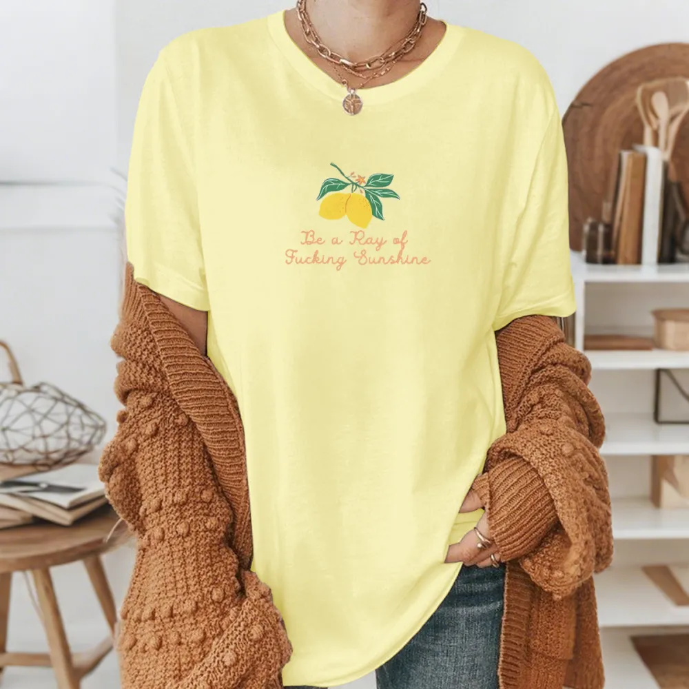 Cute Lemons Printed Daily T-Shirts