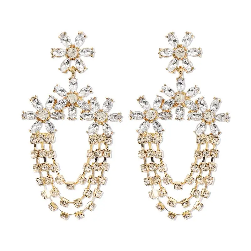 Bohemian Floral Statement Earrings
