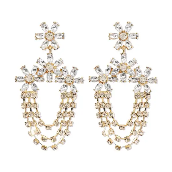 Bohemian Floral Statement Earrings