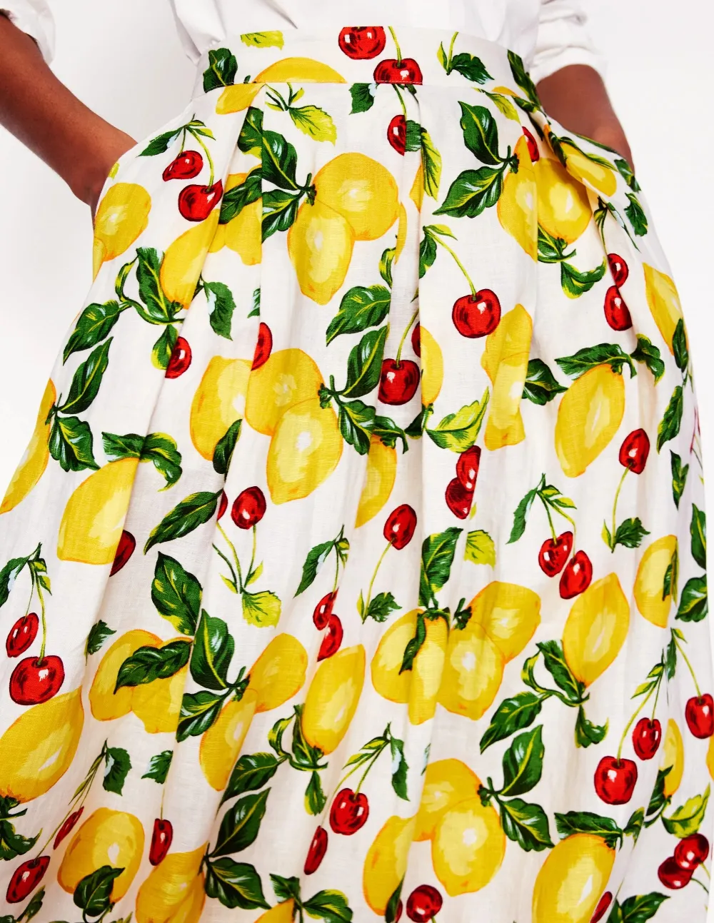 Verity Linen Midi Skirt