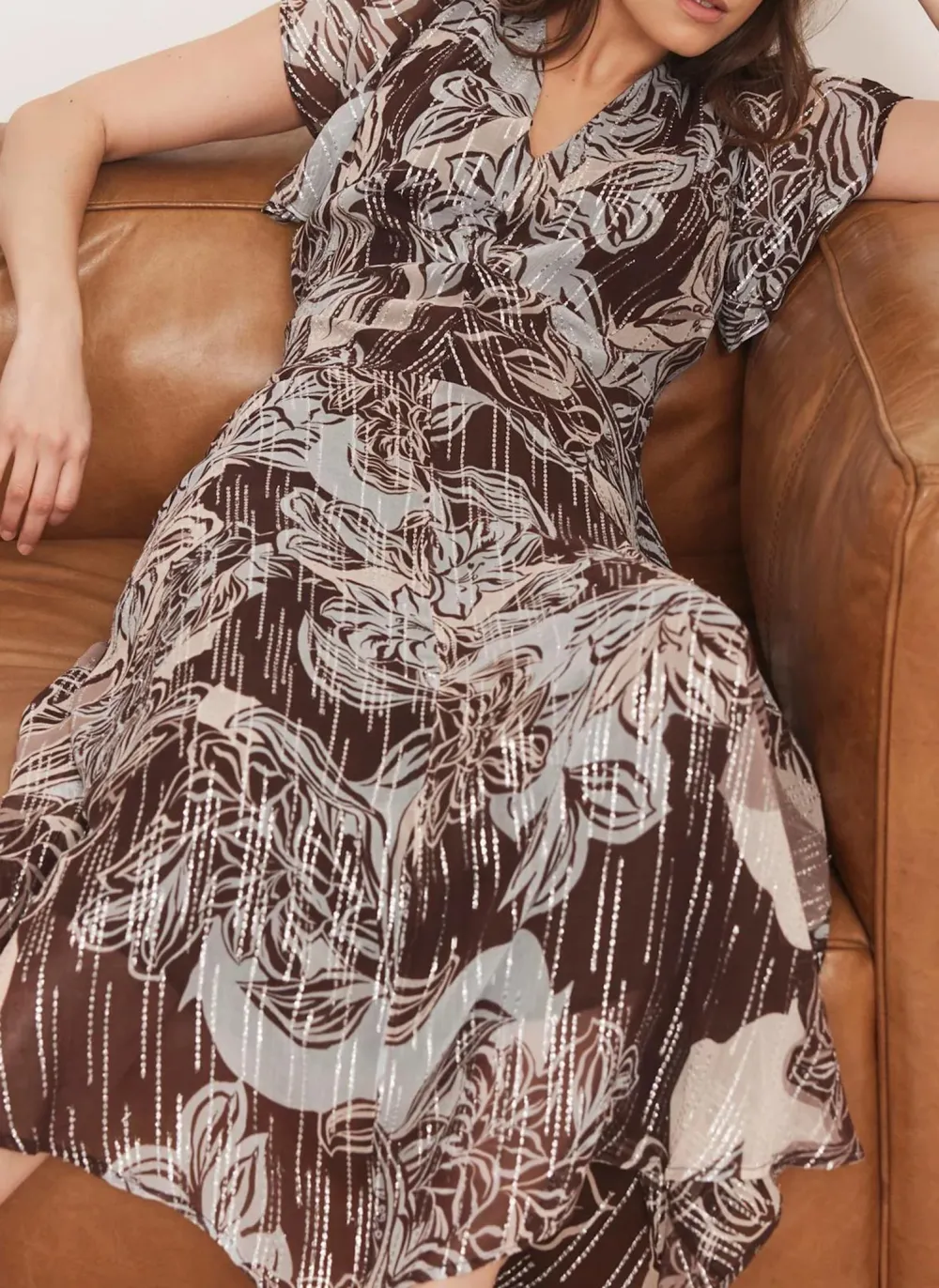 Casual Floral Print Maxi Dress