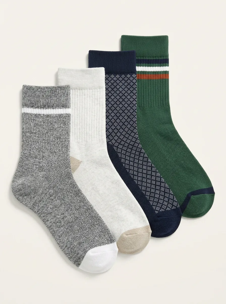 Men's Classic Four Pair Socks