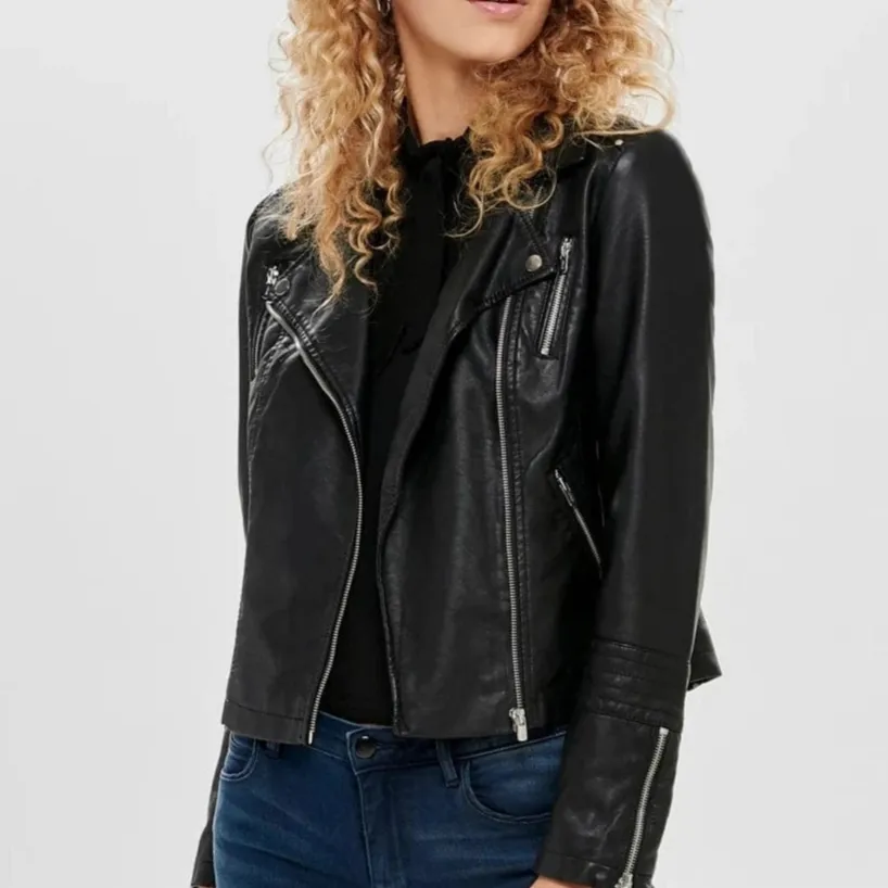Biker Faux-Leather Women's Jacket