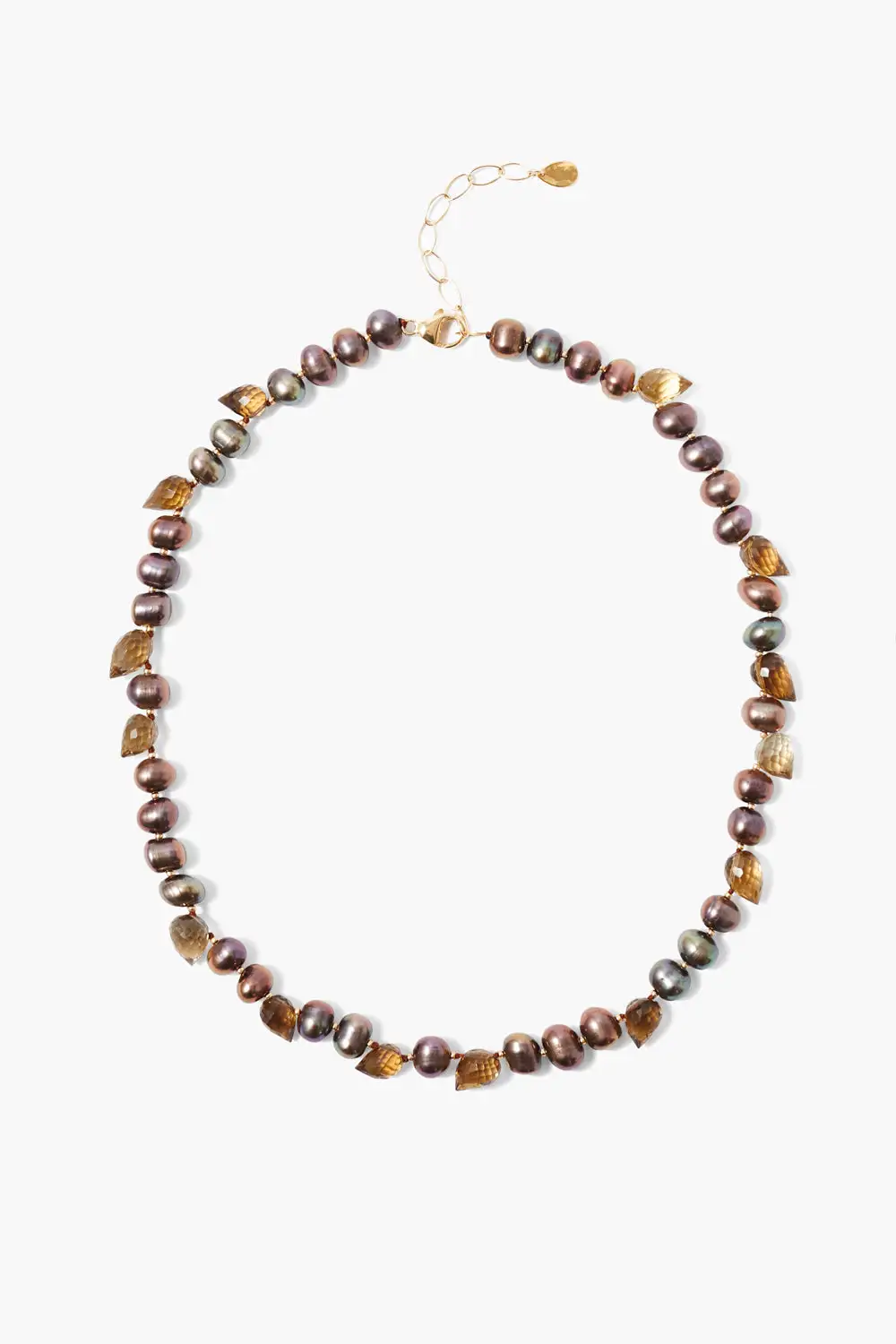 Refined Pearl Gemstone Statement Necklace