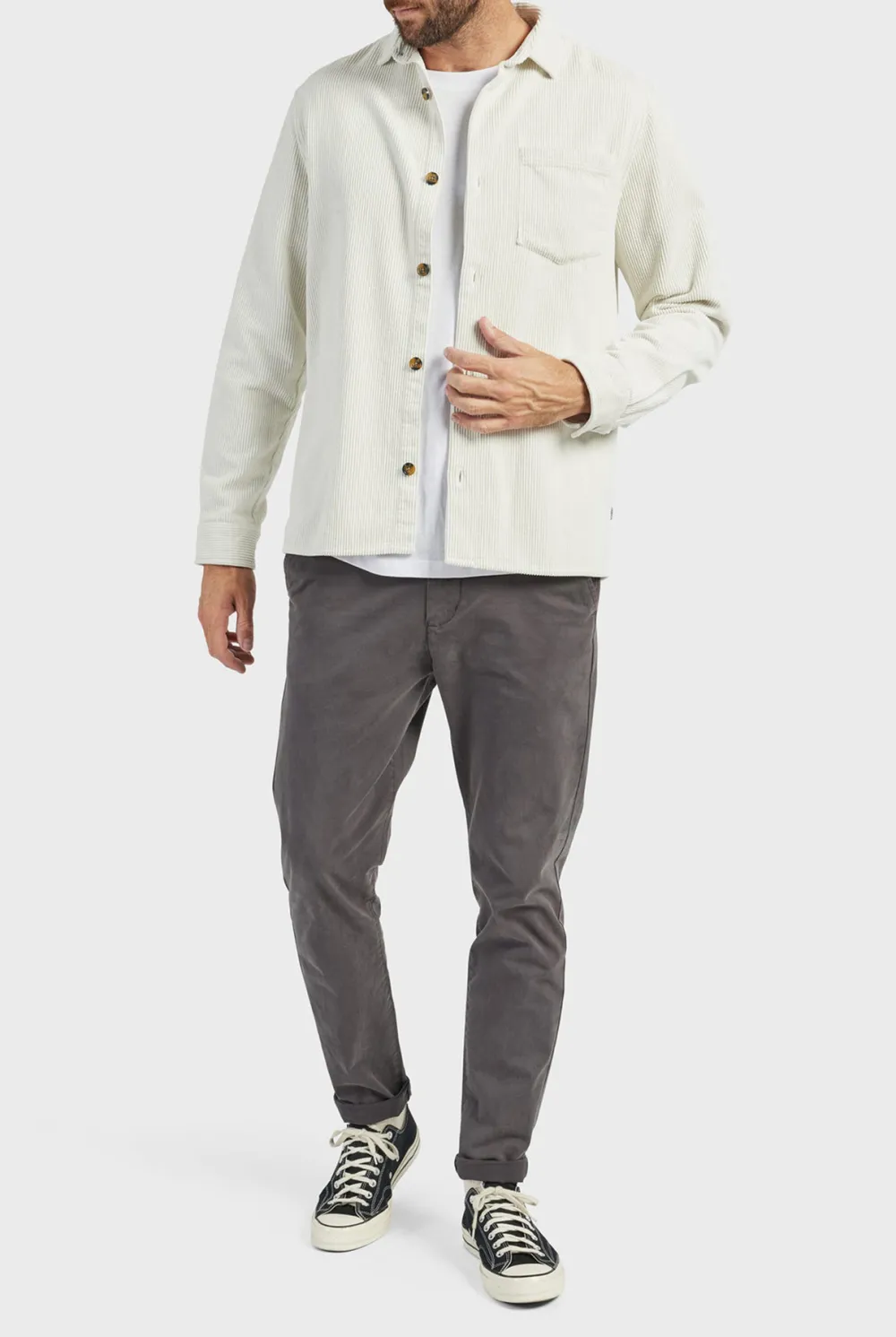 Thick Corduroy Button-up Jacket