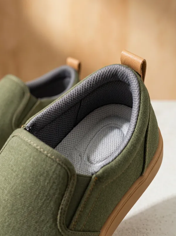 Outdoor-Inspired Slip-On Minimalist Look Men's Stretch Canvas Shoes