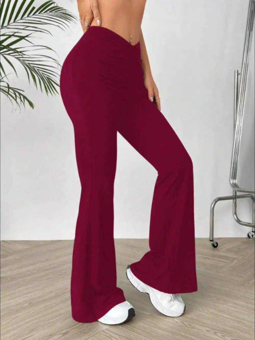 High Waisted Flared Pants