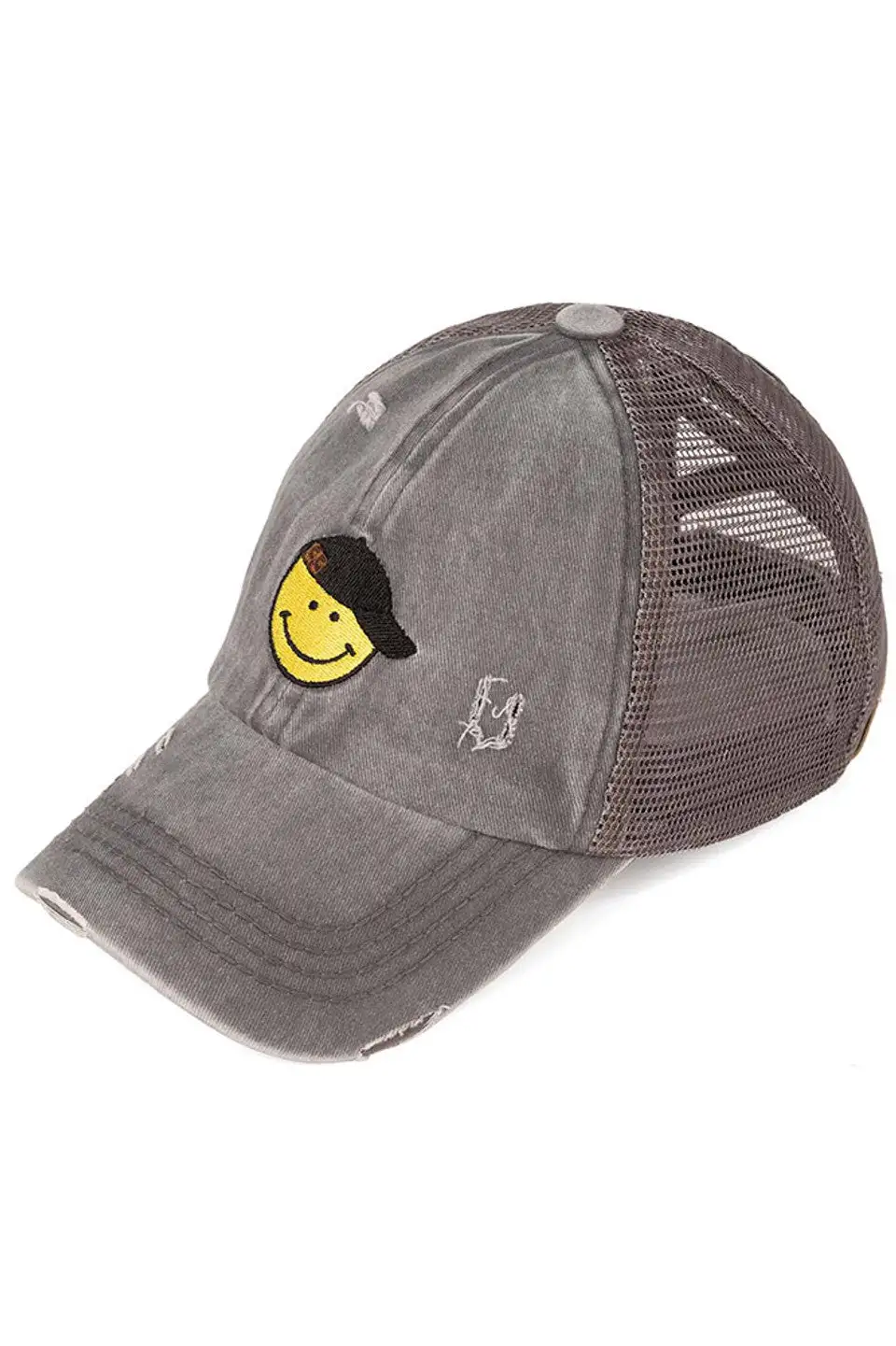 Glitter Smiley Cap