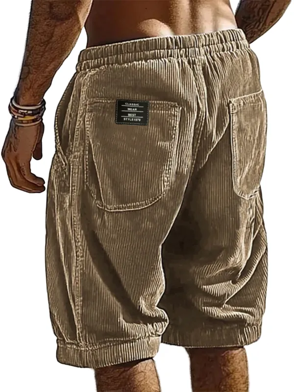 Clean Cut Corduroy Utility Pocket Shorts