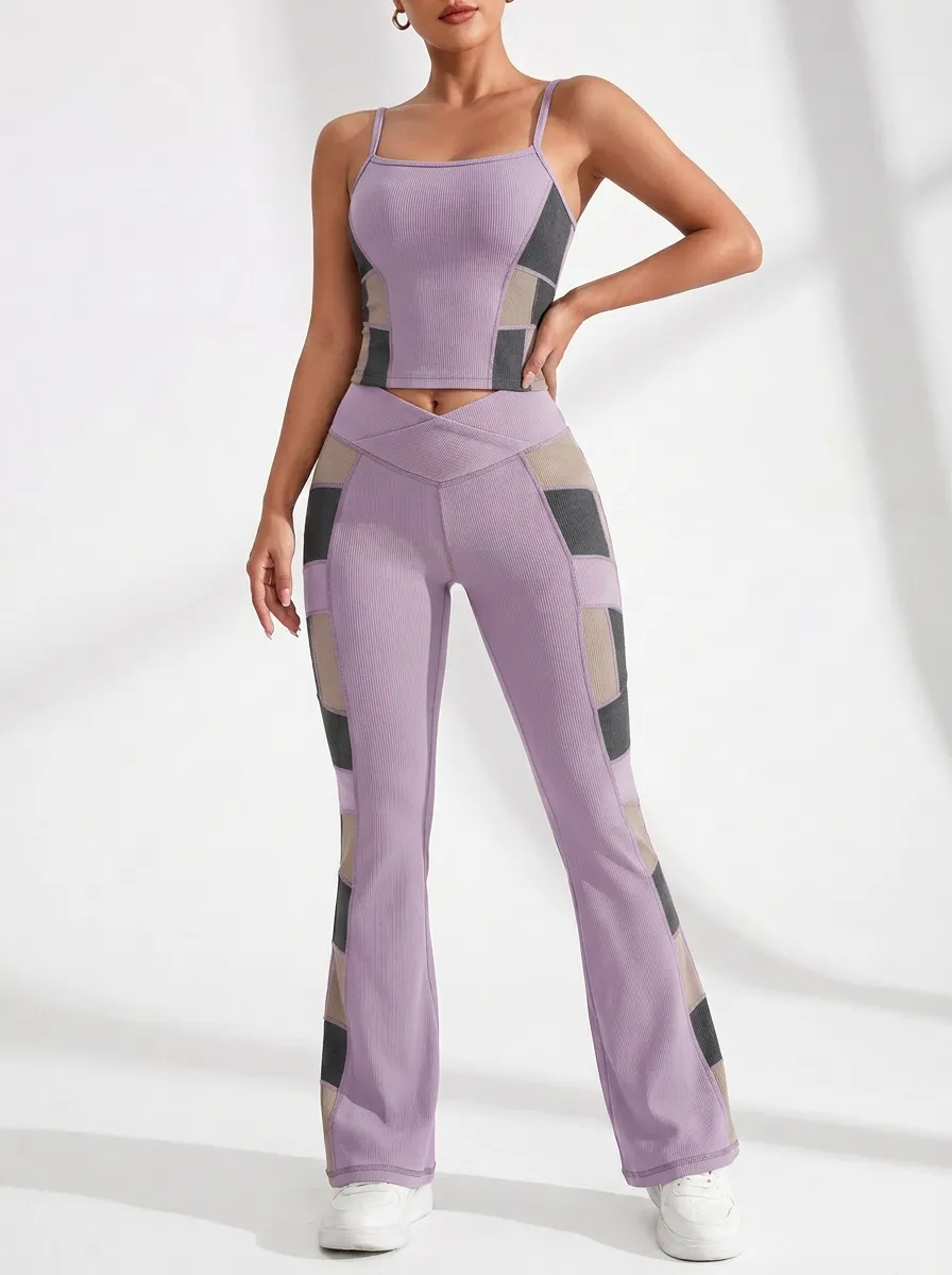 Colorblock Flare Active Set
