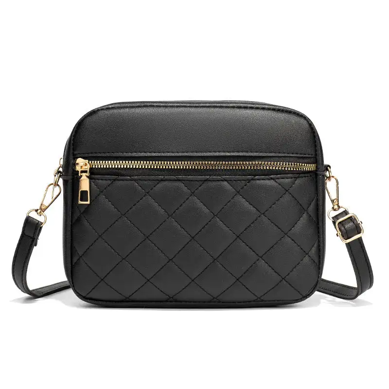 Minimal Roomy Textured Crossbody Bag