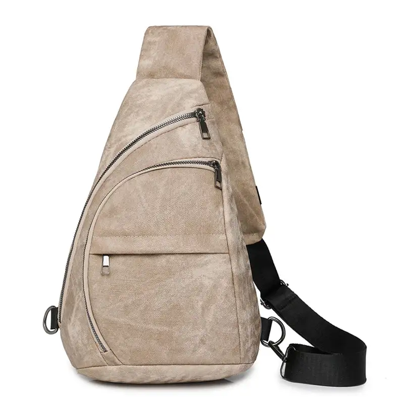 Effortless Everyday Tan Leather Sling Backpack