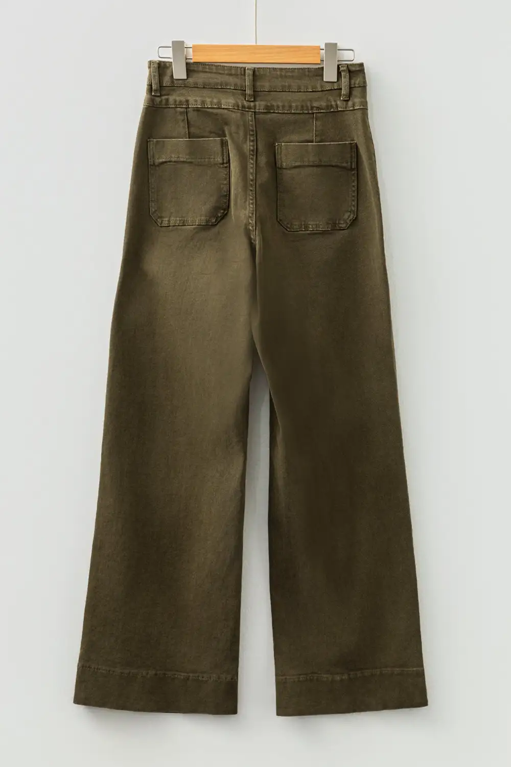 Women's Double Waistband Loose Straight Jeans