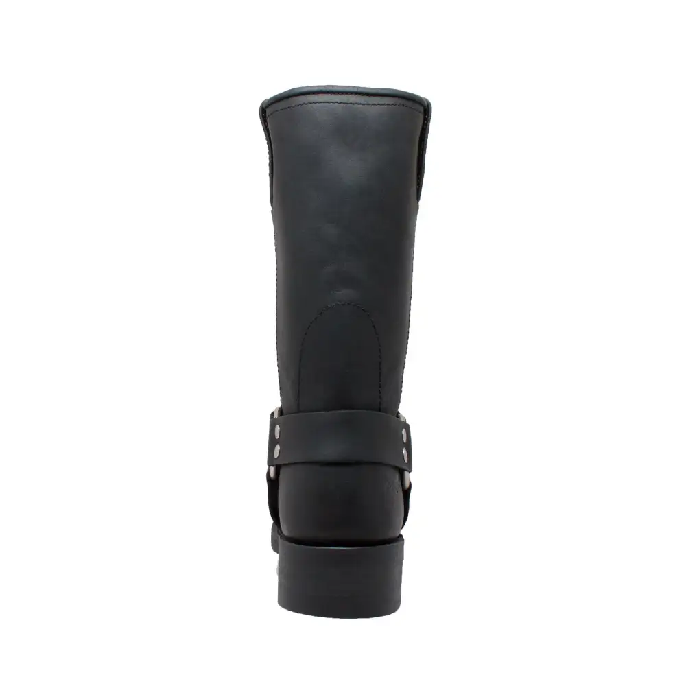 Women's Harness Biker Welted Leather Knee High Boots