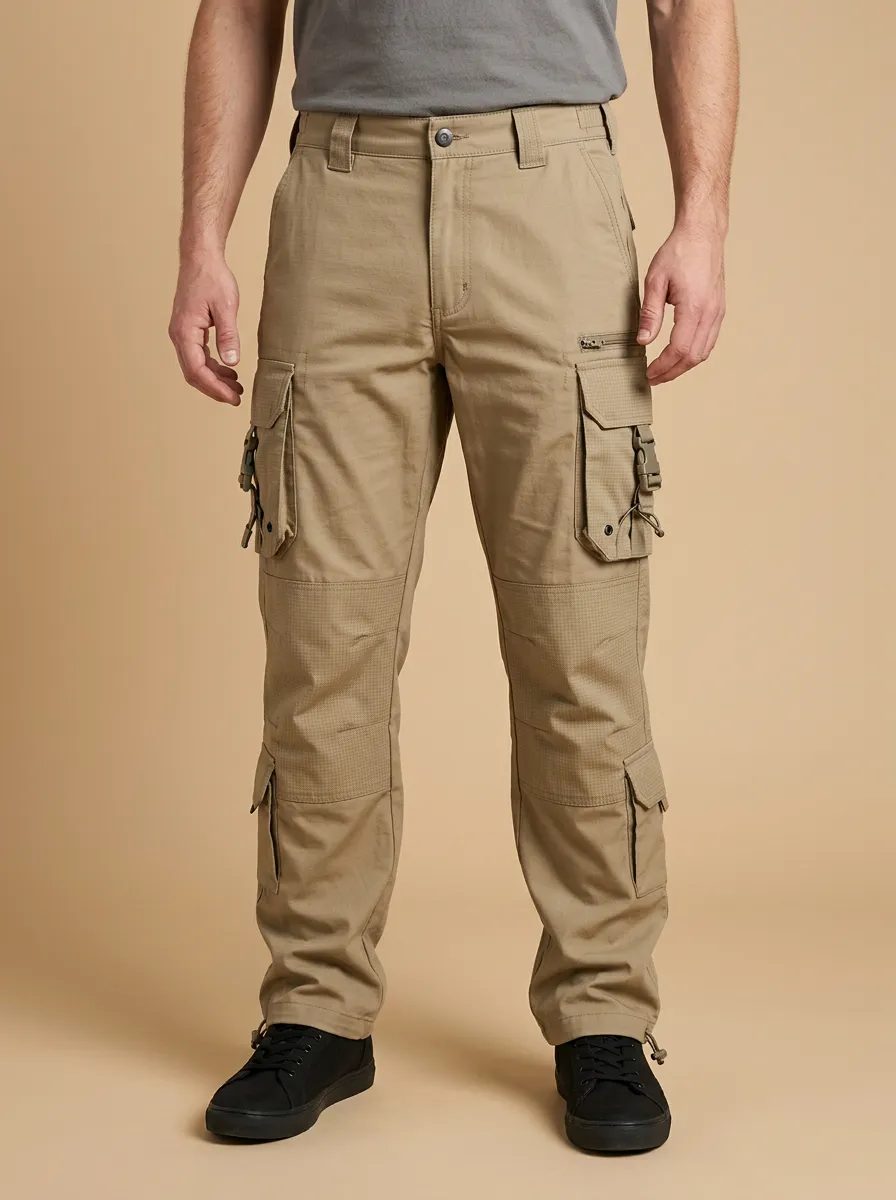 Unisex Multi-Pocket Tactical Cargo Work Pants