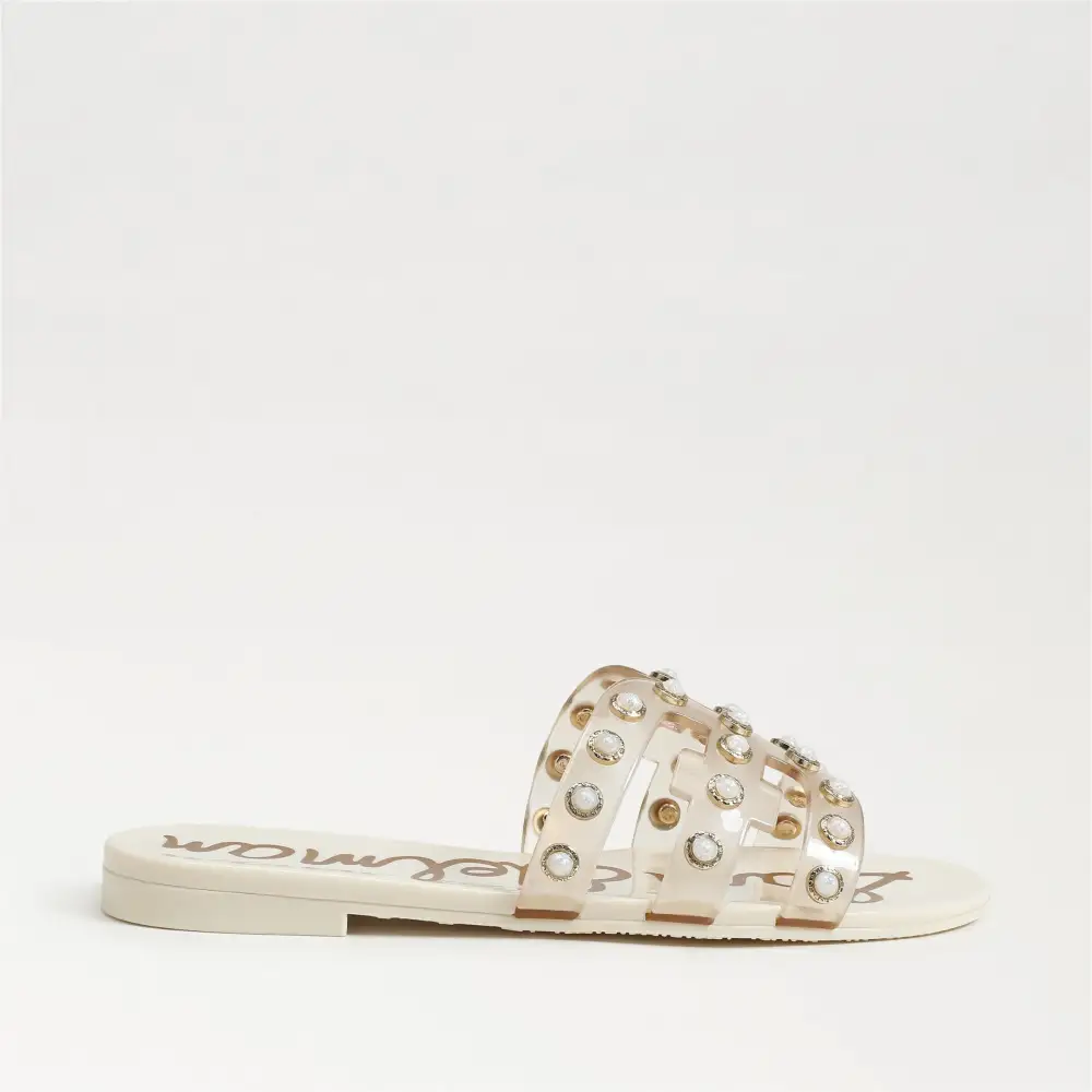 Low Heel Slide Sandals