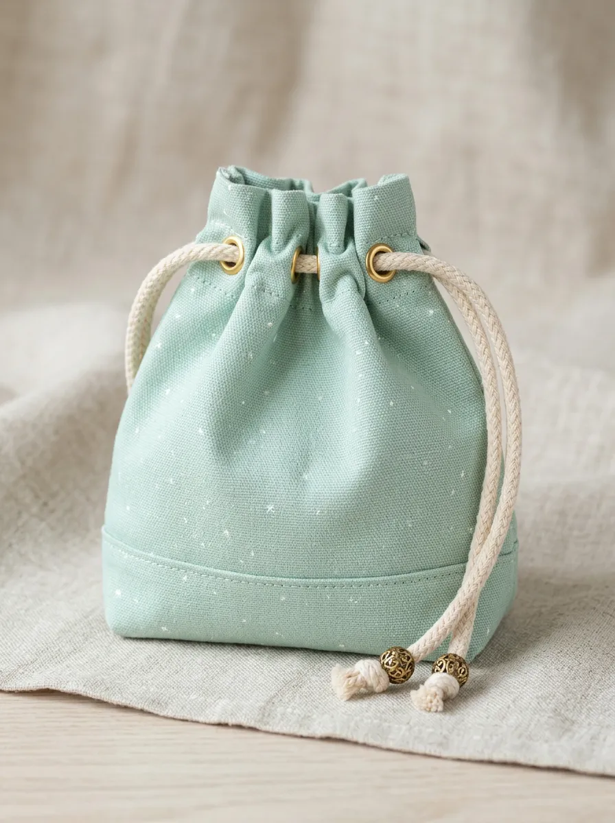 Starry Drawstring Compact Coin Purse