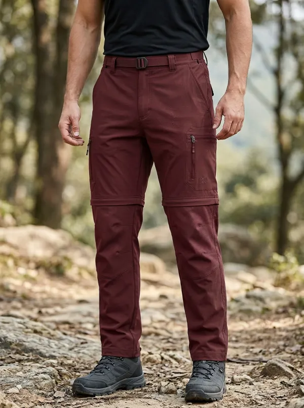 Men's Frontier All-Terrain Multi-Pocket Waterproof Zip-Off Tactical Cargo Pants