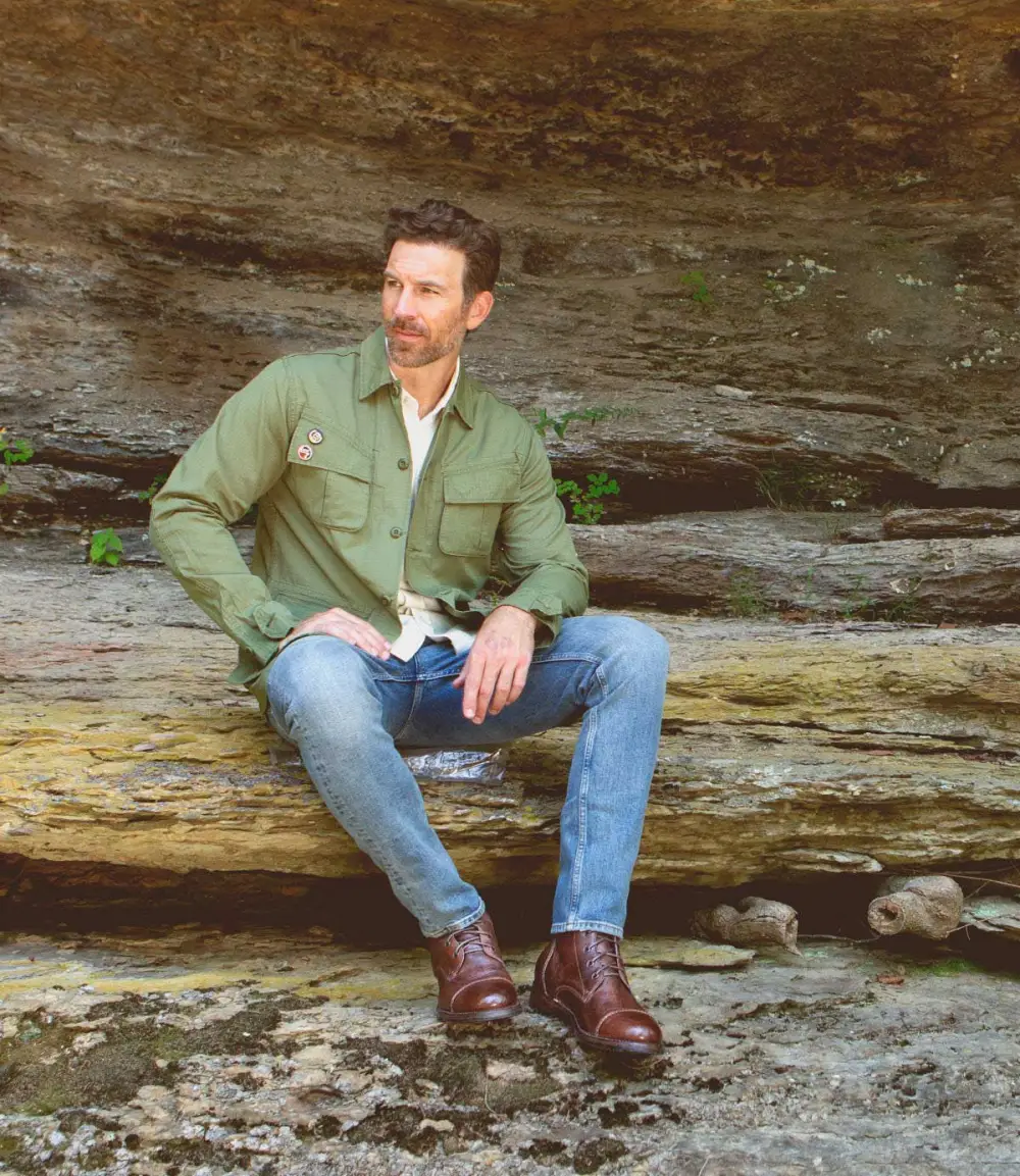 Back-Zip Streamlined Combat Boots