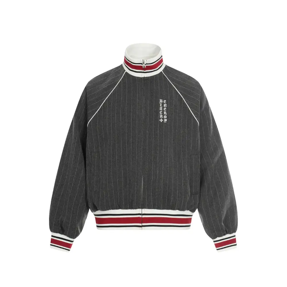 Pinstripe Track Jacket