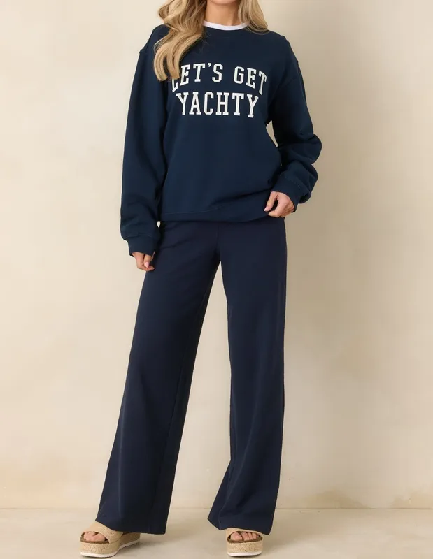 Navy Boyfriend Sweatshirt
