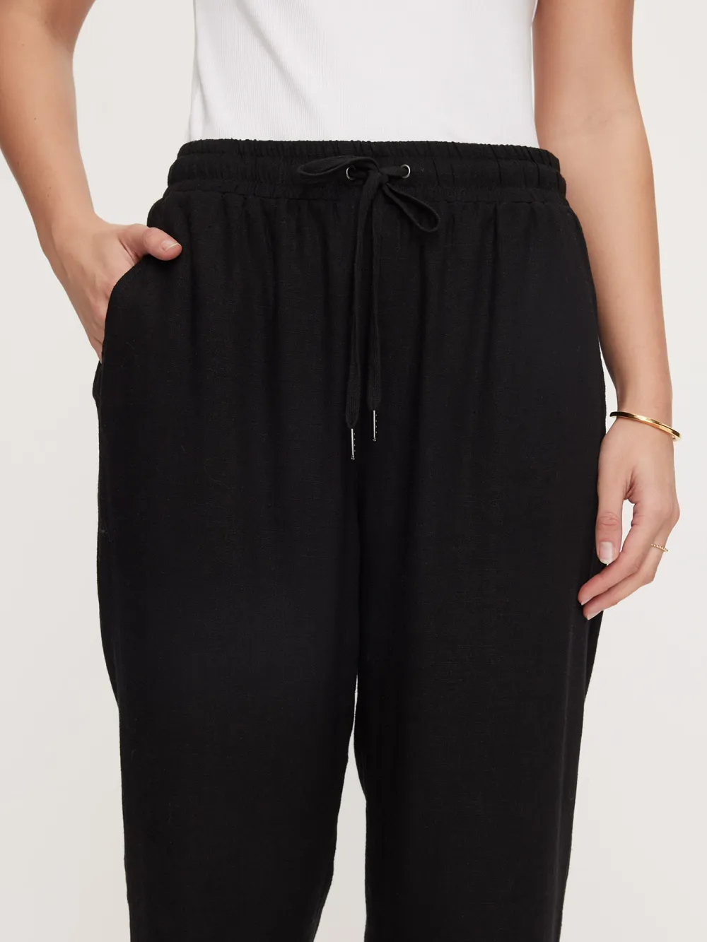 Breathable Linen Wide-Leg Pants