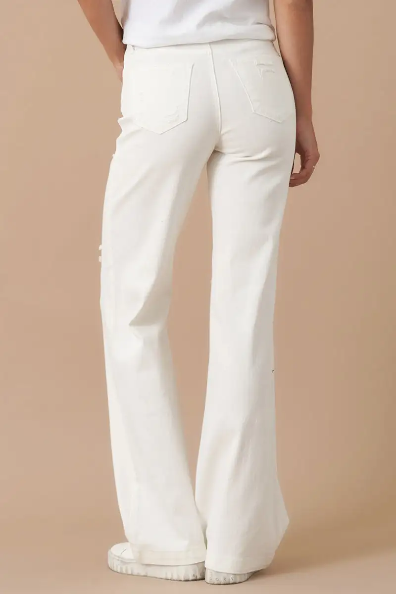 High Rise Straight Distressed Jeans
