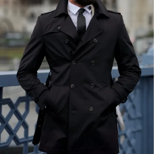 Clean Cut Slim Fit Refined Tailored Coat