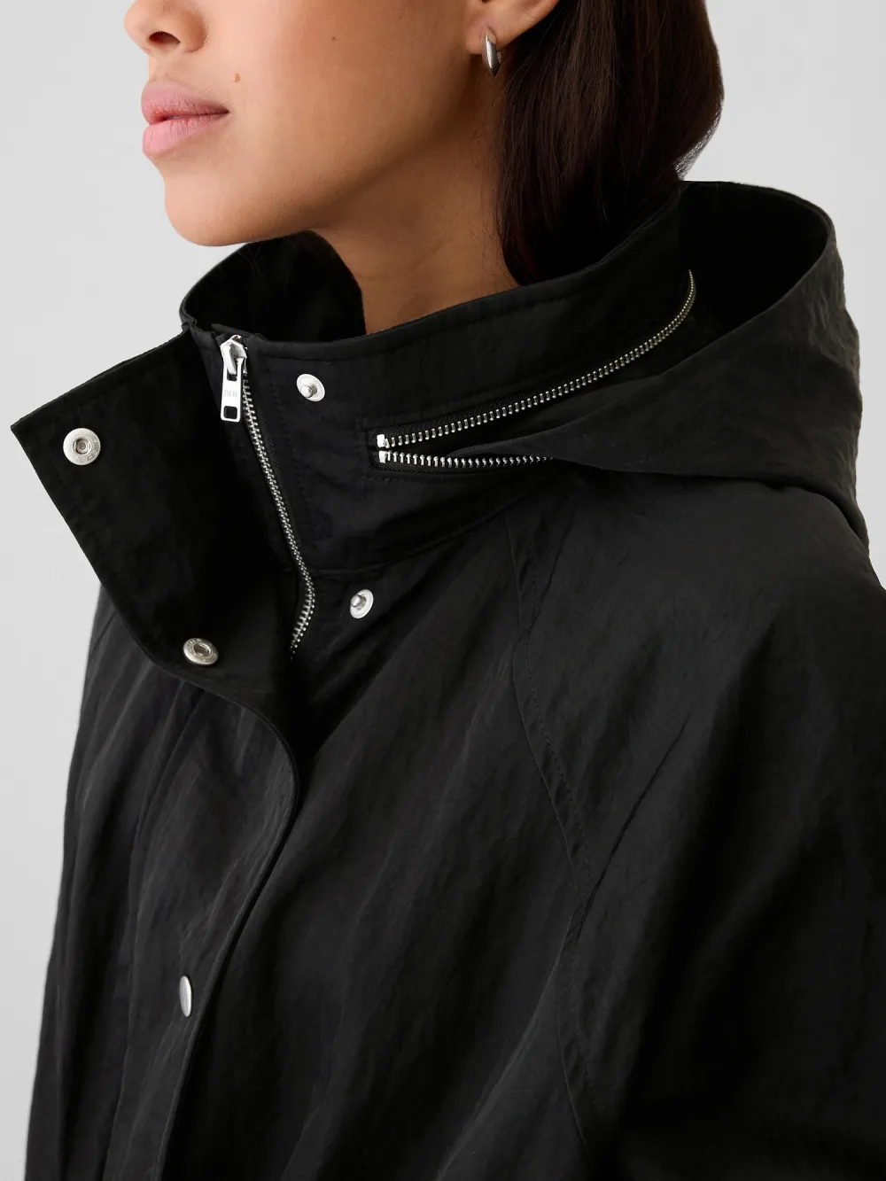 Smooth Hooded Jacket