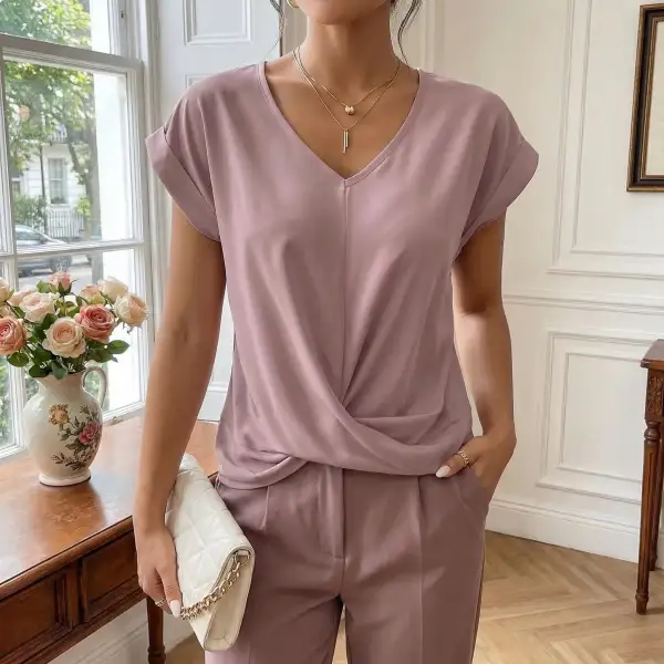  Casual V Neck Shirt