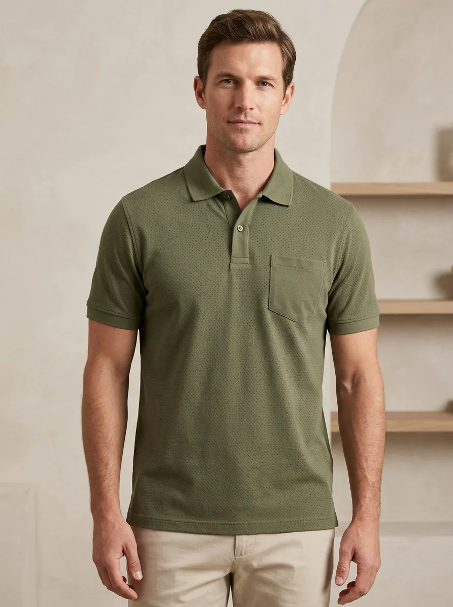 Classic Micro-Dot Men's Polo Shirt