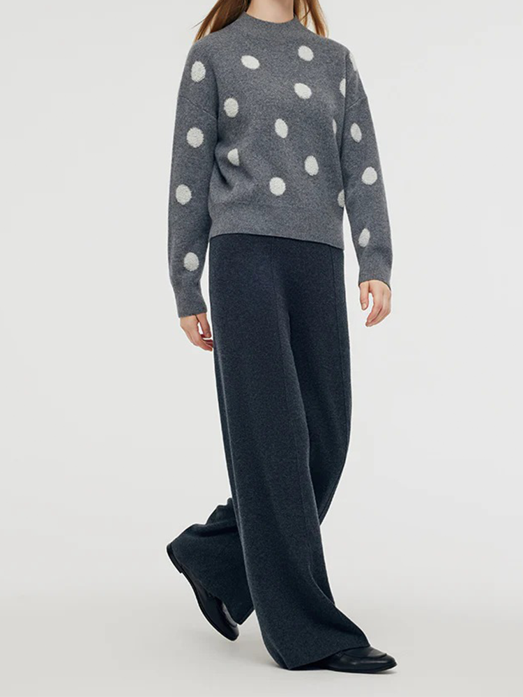 Wool Blend Sequins Women Sweater