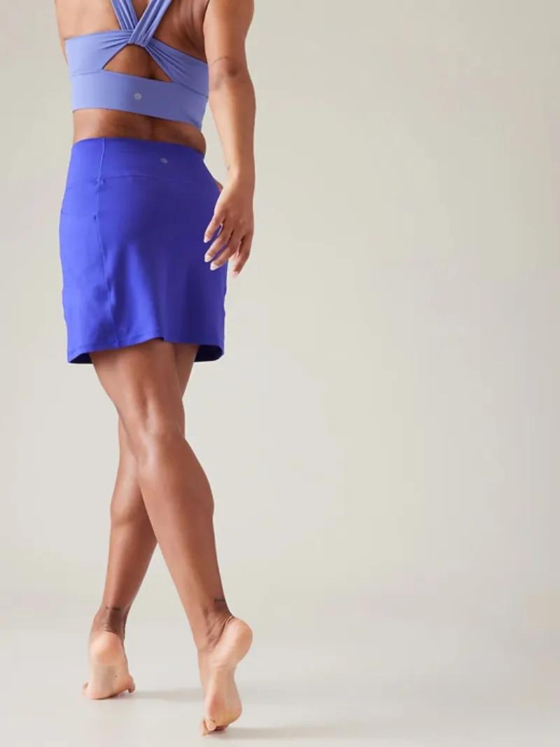 Bright Blue Mini Skirt For Vibrant Casual Style
