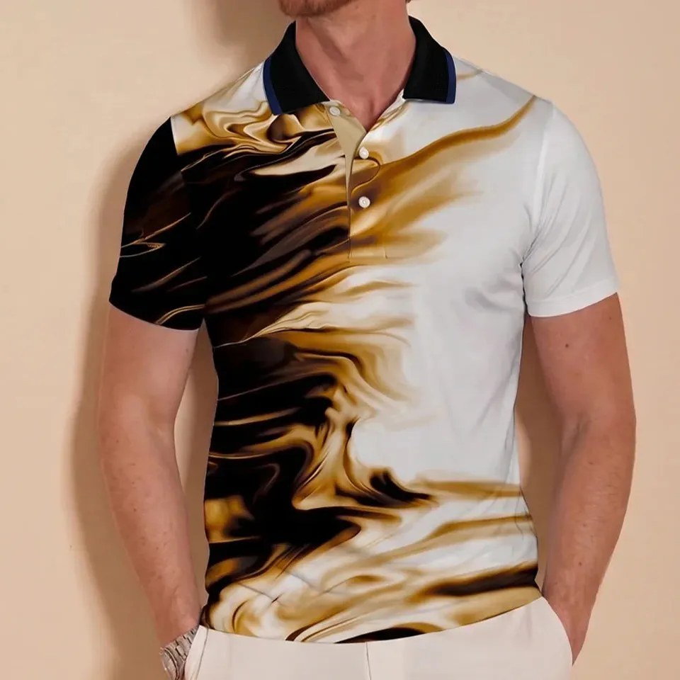 Active Easygoing Short Sleeve Button Up Polo Shirt