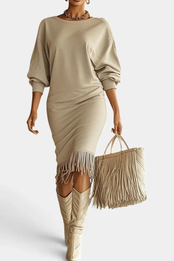 Fitted Midi Dress