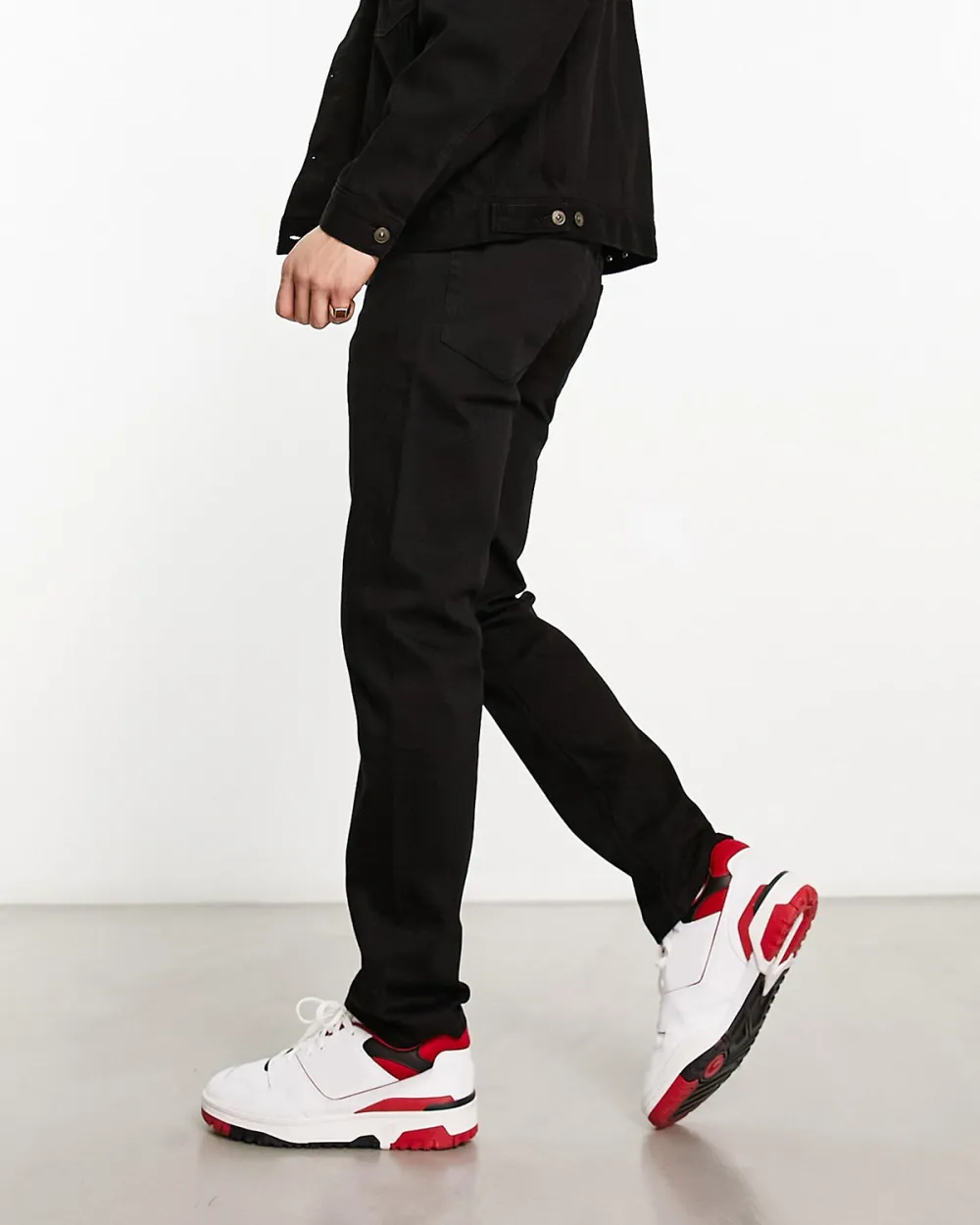 Stretch Slim Jeans In Black