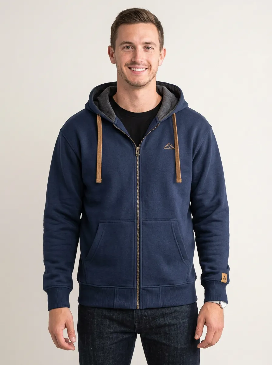 Men's Active Mountain Graphic Zip-Up Sports Jacket
